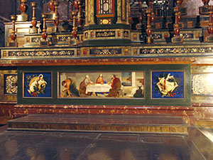 Detail of altar, Museo delle Cappelle Medicee, Cappella dei Principi, Florence.