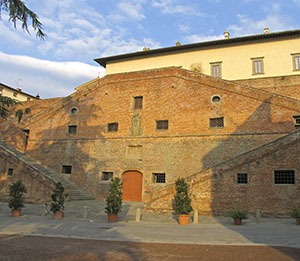 Stairway by Bernardo Buontalenti. Villa Medicea di Cerreto Guidi - Museo Storico della Caccia e del Territorio.