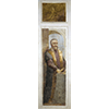 Ritratto di Galileo Galilei con toga accademica e cannocchiale. Affresco di Giacomo Ciesa, sec. XVIII (Padova, Museo la Specola, Osservatorio Astronomico, Sala delle Figure).