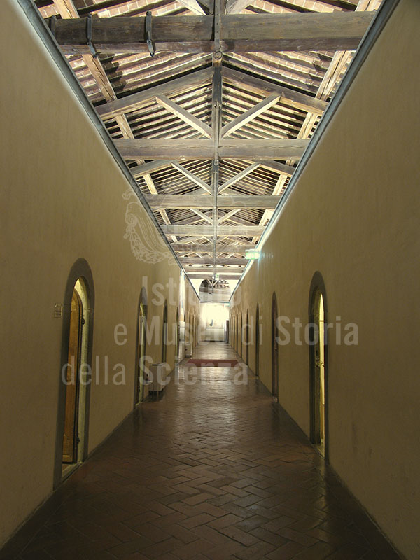 Left-hand corridor on the first floor of the Museo di San Marco in Florence.