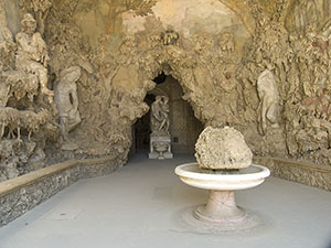 Interior of  Buontalenti's grotto (Grotta Grande),  Boboli Gardens, Florence.