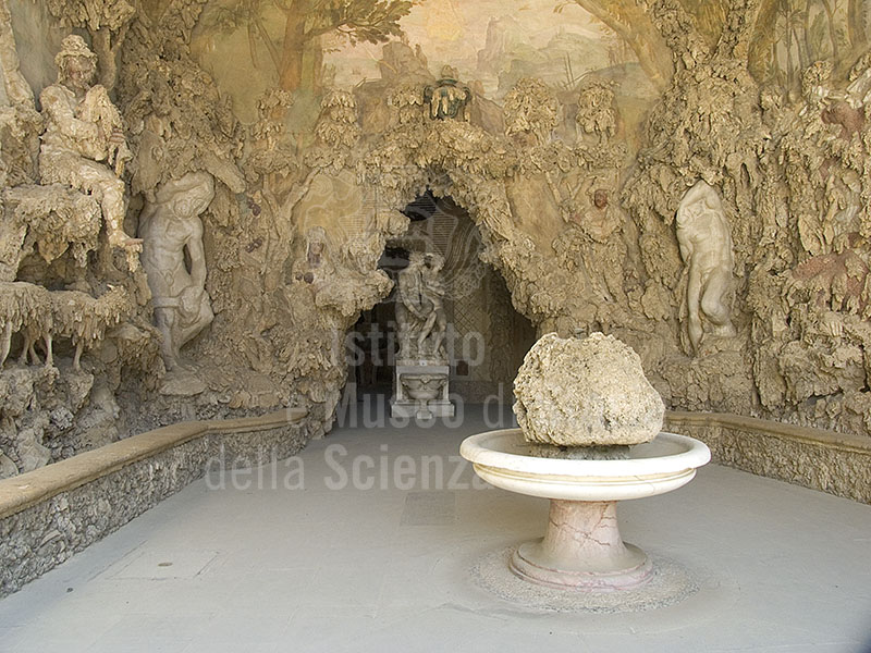 Interior of  Buontalenti's grotto (Grotta Grande),  Boboli Gardens, Florence.
