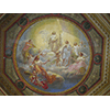 Allegoria della Scienza. Affresco di Giulio Carlini, 1854 (Padova, Palazzo del Bò, Aula Magna, volta).