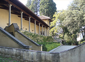 Giardino di Palazzo Mozzi Bardini a Firenze: villa Manadori (Villa di Belvedere).