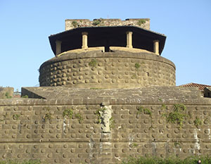 Fortezza da Basso a Firenze: dettaglio del mastio.