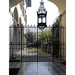 Entrance gate to the garden of  Palazzo Pandolfini, Florence,