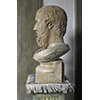 Ritratto di Erodoto, particolare del profilo. Busto con testa di et romana del II sec. d.C., copia di un originale greco, Chiesa di Santa Maria Maggiore, Firenze.