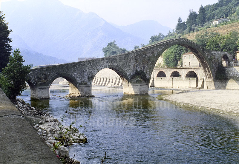The Maddalena Bridge (known as the "Devil's bridge"), Borgo a Mozzano.