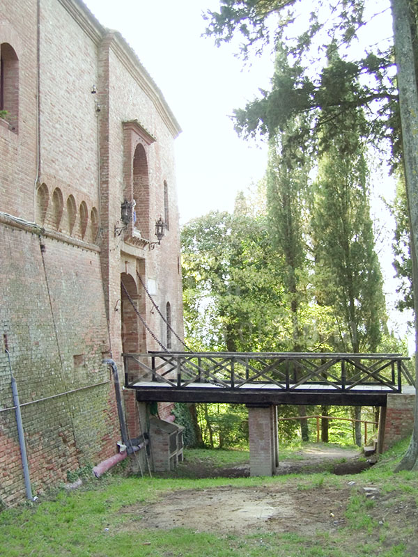 Fortified entrance to the  Abbey of Monte Oliveto Maggiore.