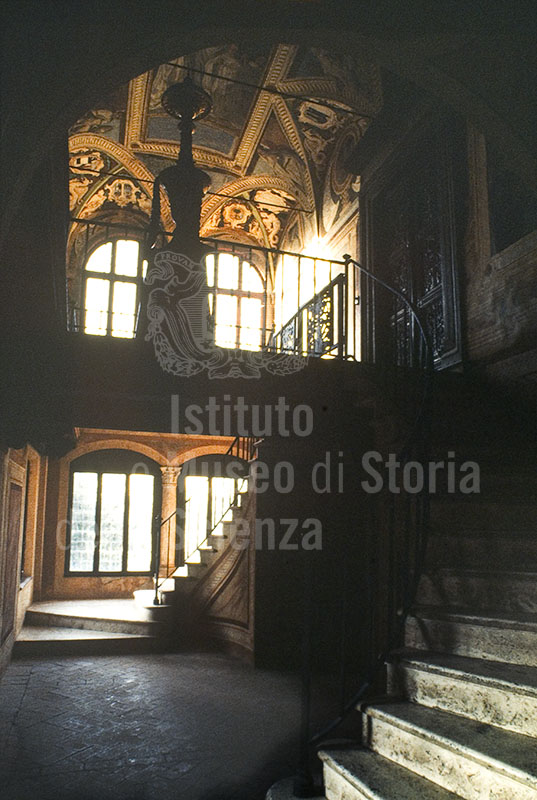 Ingresso della Biblioteca dell'Archicenobio di Monte Oliveto Maggiore.