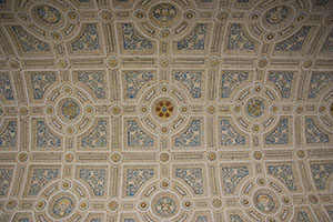 Ceiling of the archway at the first floor of Villa Ambra, Poggio a Caiano.