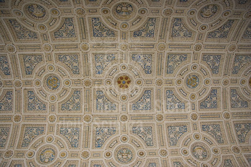 Ceiling of the archway at the first floor of Villa Ambra, Poggio a Caiano.