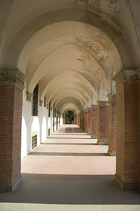 Portico of Villa Ambra, Poggio a Caiano .
