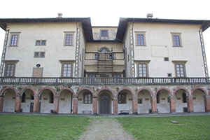 The nord-western prospect of Villa Ambra, Poggio a Caiano.