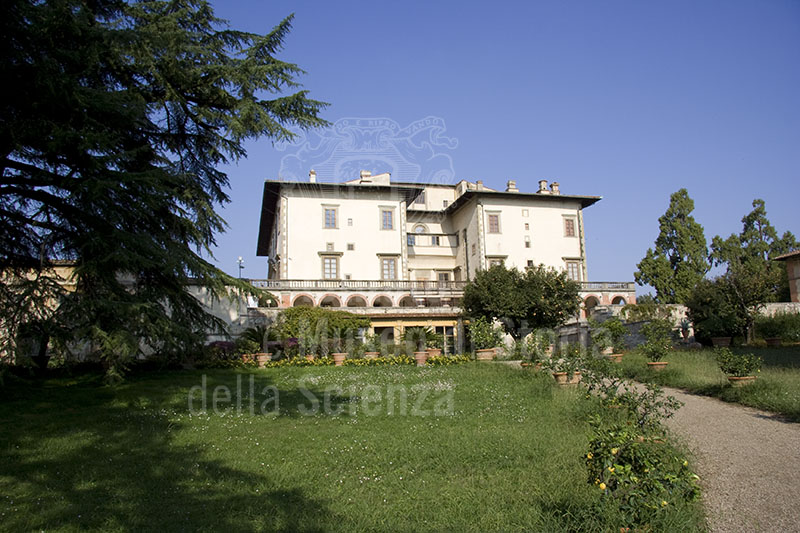 View of Villa Ambra from the garden, Poggio a Caiano.