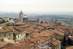 Panoramic view of Massa Marittima.