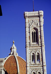 Giotto's Bell Tower and Brunelleschi's Dome, Florence.