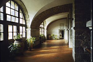 L'interno dell'Abbazia di Vallombrosa, Reggello.