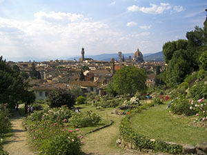 Panorama of Florence from the Rose Garden.