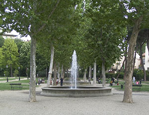Una delle fontane del Giardino dell'Orticultura, Firenze.