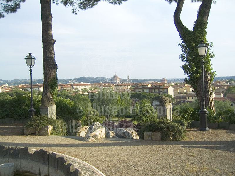Veduta di Firenze dal Giardino degli Orti del Parnaso.