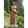 Statua femminile in terracotta, Giardino Stibbert, Firenze.