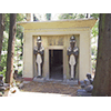 Facade of the little Egyptian temple, Stibbert Garden, Florence.