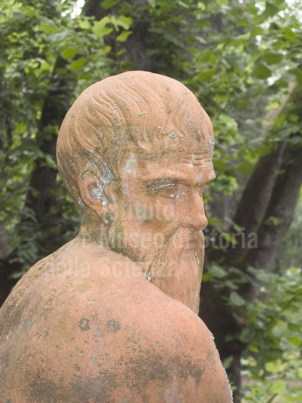 Detail of a male statue, Stibbert Garden, Florence.