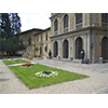 The courtyard of the Stibbert Museum, Florence.
