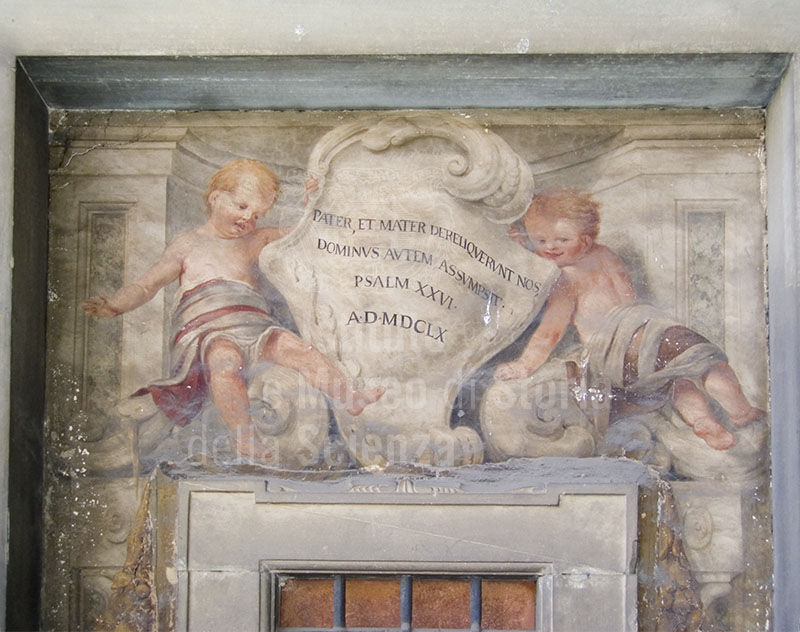 Fresco above the "wheel"  at the Hospital of the Innocent, Florence.