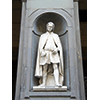 Statua di Giotto, Loggiato degli Uffizi, Firenze.