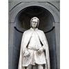 Statua di Giotto, Loggiato degli Uffizi, Firenze.