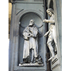 Statue di Galileo Galilei e Pier Antonio Micheli, Loggiato degli Uffizi, Firenze.
