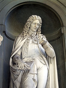Statue of Pier Antonio Micheli, the Uffizi Loggia, Florence.