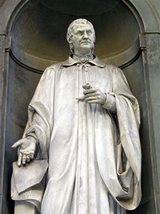 Statua di Paolo Mascagni, Loggiato degli Uffizi, Firenze.