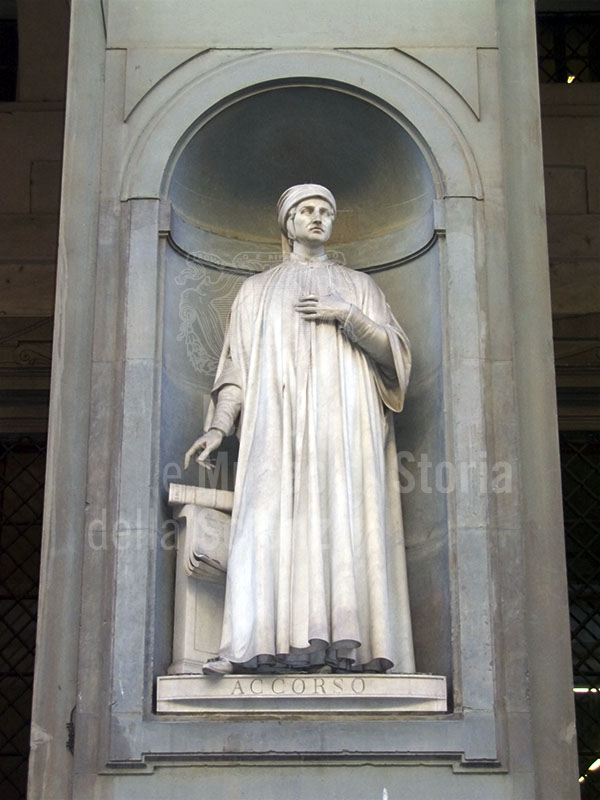 Statue of Accorso, the Uffizi Loggia, Florence.