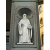 Statua di Guido Aretino, Loggiato degli Uffizi, Firenze.