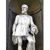 Statua di Benvenuto Cellini, Loggiato degli Uffizi, Firenze.