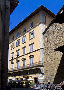 Ancient seat of the  Accademia della Crusca in Via Pellicceria, Florence.