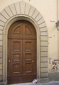 Entrance to the Department of Psychology of the University of Florence in Via San Niccol.