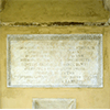 Iscrizione lapidea all'ingresso del Cisternino di Pian di Rota, Livorno.