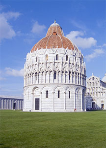 Il Battistero di Pisa.