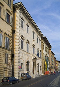 Facade of the State Archive of Pisa.