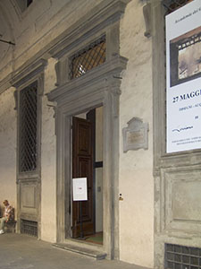 Entrance to the Accademia dei Georgofili, Florence.