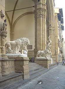 Esterno della Loggia della Signoria, Firenze.
