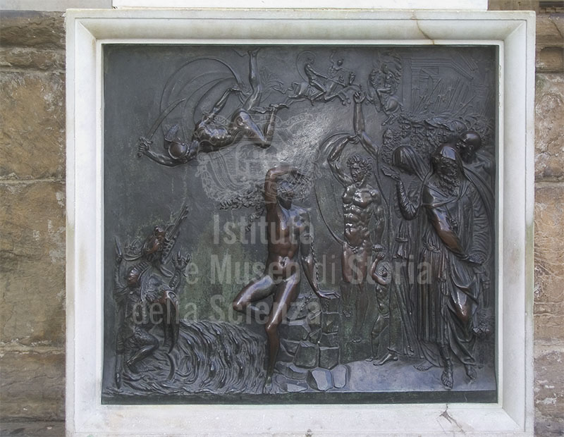 Bronze bas-relief, Loggia della Signoria, Florence.