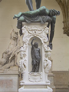 Pedestal of the Perseus, Loggia della Signoria, Florence.