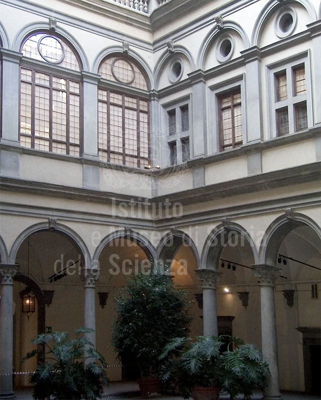 Courtyard of  Palazzo Strozzi, Florence.