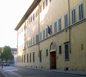 The facade of the Archaeological Museum, Florence.