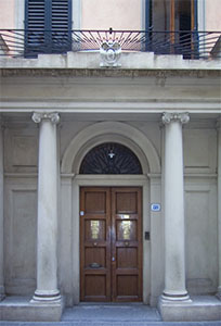Main entrance of Palazzo Salviati, Florence.